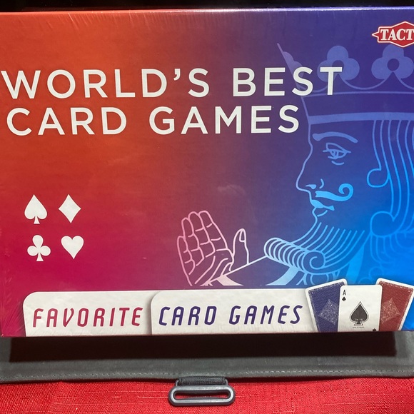 World’s Best Card Games By Tactic USA 2 Cards Decks & Game Money New retail $30 - Picture 1 of 6